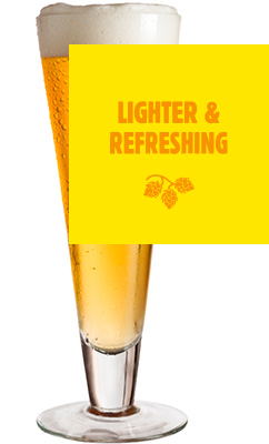 lighter and refreshing beer